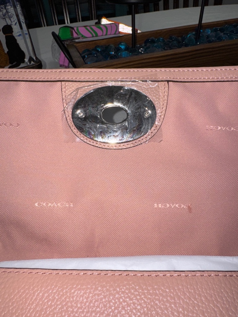 Coach Crosstown Vintage Leather Turnlock Crossbody - Blush Pink - Picture 12 of 16